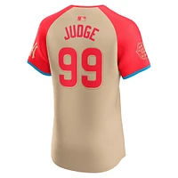 Maillot de joueur d'élite Nike Aaron Judge Cream American League 2024 MLB All-Star Game pour homme