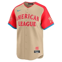 Maillot Nike Juan Soto crème pour homme, édition limitée, Ligue américaine 2024, match des étoiles de la MLB