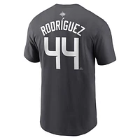 Men's Nike Julio Rodriguez Anthracite American League 2023 MLB All-Star Game Name & Number T-Shirt