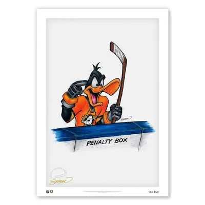 Anaheim Ducks 14'' x 20'' Daffy Duck Limited Edition Fine Art Print
