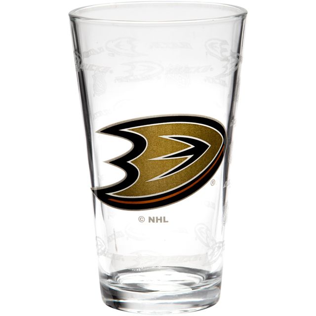 Canards d'Anaheim 16 oz. Verre à mélange sablé