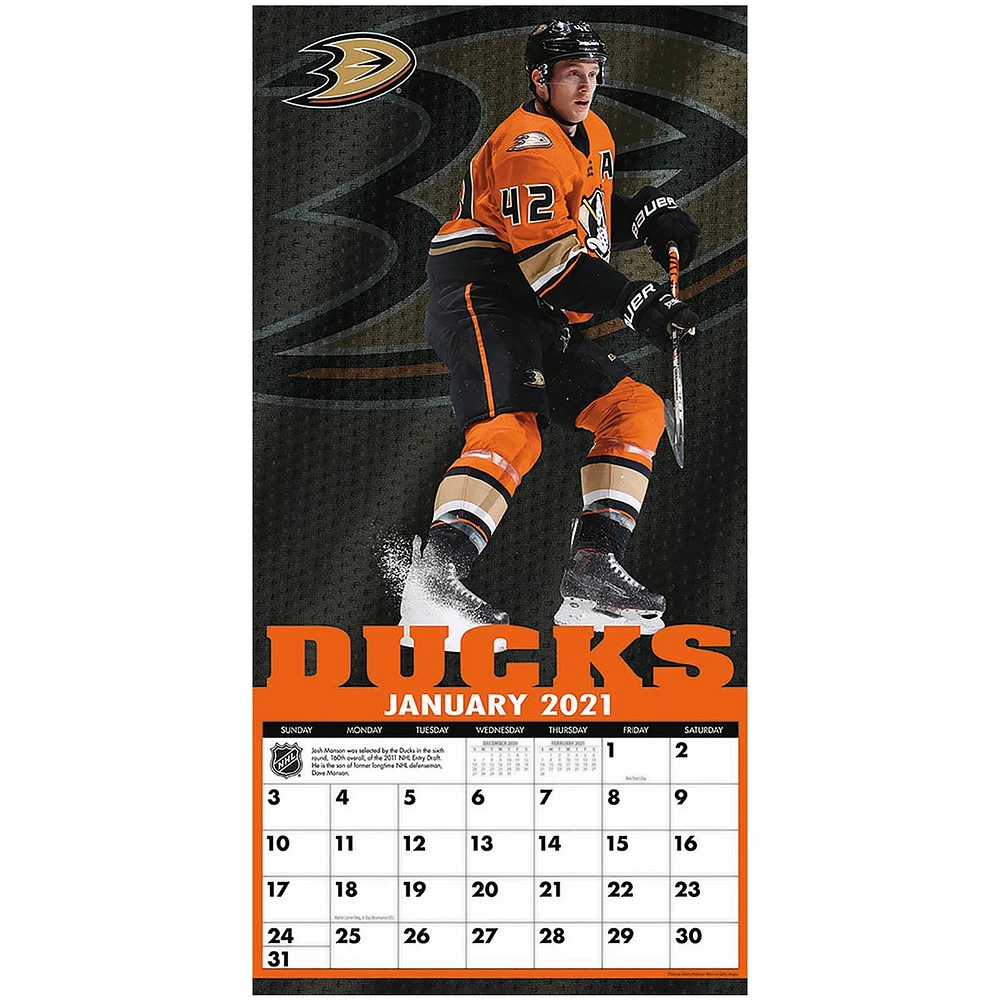 Anaheim Ducks 2021 Wall Calendar