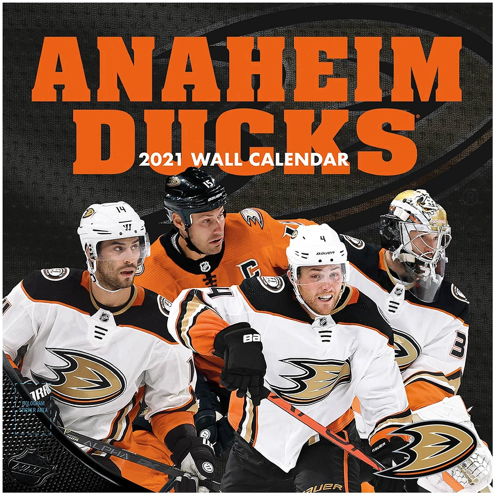 Calendrier mural des canards d'Anaheim 2021