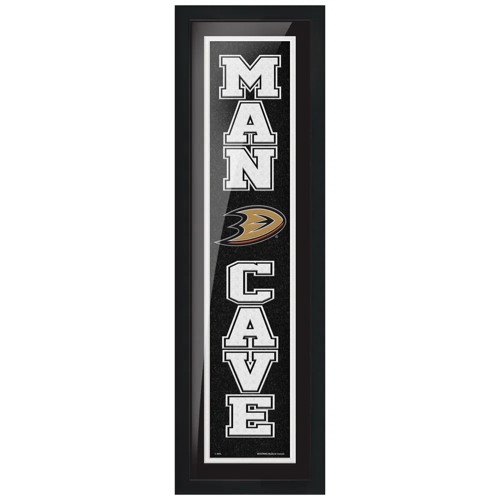 Anaheim Ducks - Enseigne encadrée Man Cave 6'' x 22''