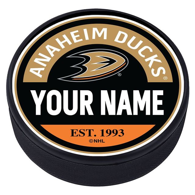 Anaheim Ducks - Rondelle texturée en bloc personnalisée