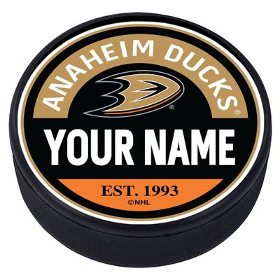 Anaheim Ducks - Personalized Block Textured Puck