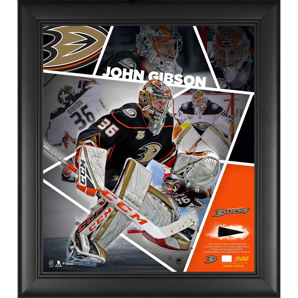 Lids John Gibson Anaheim Ducks Fanatics Authentic Unsigned Orange Alternate  Jersey Pregame Photograph