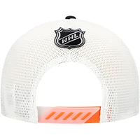 Men's Fanatics  Black Anaheim Ducks Authentic Pro Draft Adjustable Trucker Hat
