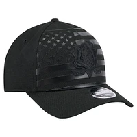 Men's New Era  Black Anaheim Ducks Game Day Stealth Flag 9FORTY A-Frame Adjustable Hat