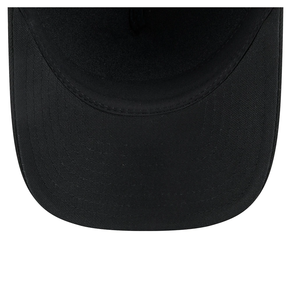 Men's New Era  Black Anaheim Ducks Game Day Stealth Flag 9FORTY A-Frame Adjustable Hat