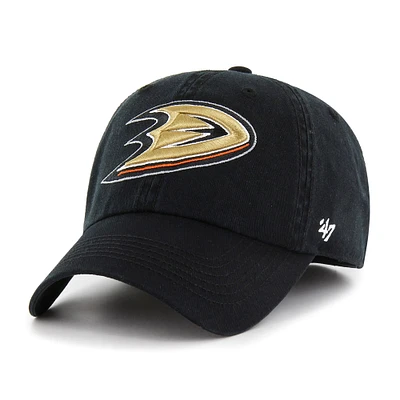 Men's '47 Black Anaheim Ducks Classic Franchise Fitted Hat