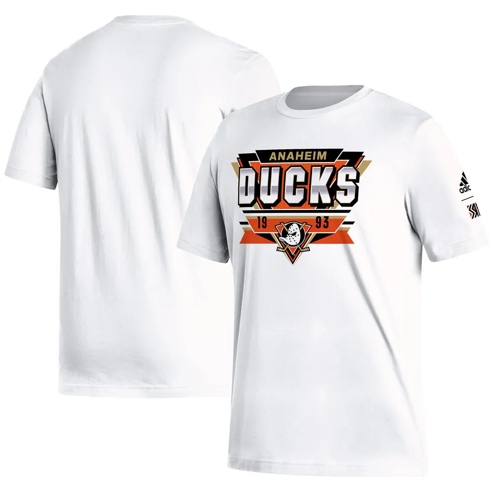 Adidas Women's White Anaheim Ducks Reverse Retro 2.0 Playmaker T-shirt