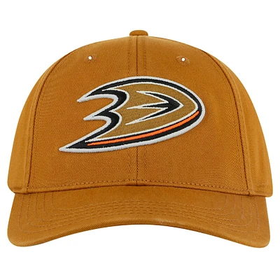 Casquette ajustable en sergé délavé American Needle Tan Anaheim Ducks Hepcat pour homme