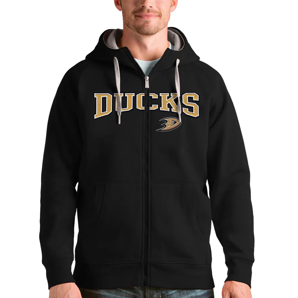 Lids Anaheim Ducks Antigua Wordmark Victory Full-Zip Hoodie | Brazos Mall