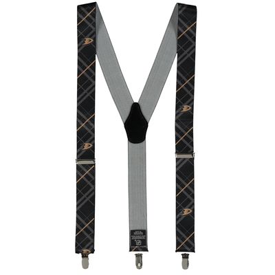 Men's Black Anaheim Ducks Suspenders