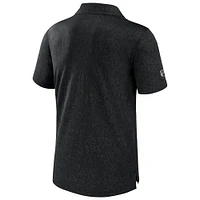 Men's Fanatics  Black Anaheim Ducks Authentic Pro Jacquard Polo