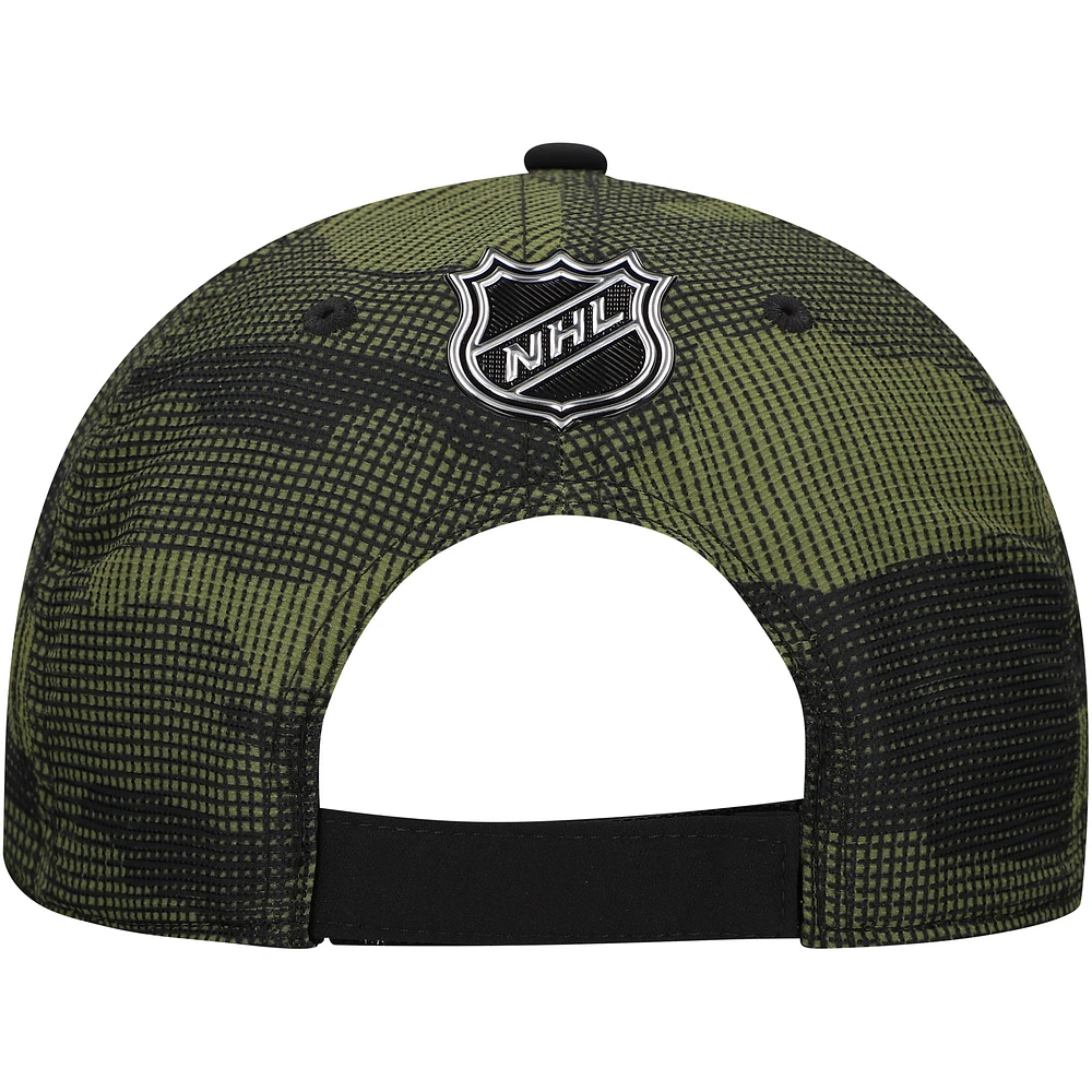 Men's Fanatics  Black Anaheim Ducks Authentic Pro Military Appreciation Adjustable Hat