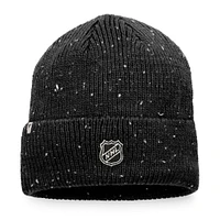 Men's Fanatics Black Anaheim Ducks Authentic Pro Rink Pinnacle Cuffed Knit Hat