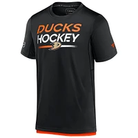 Men's Fanatics  Black Anaheim Ducks Authentic Pro Tech T-Shirt