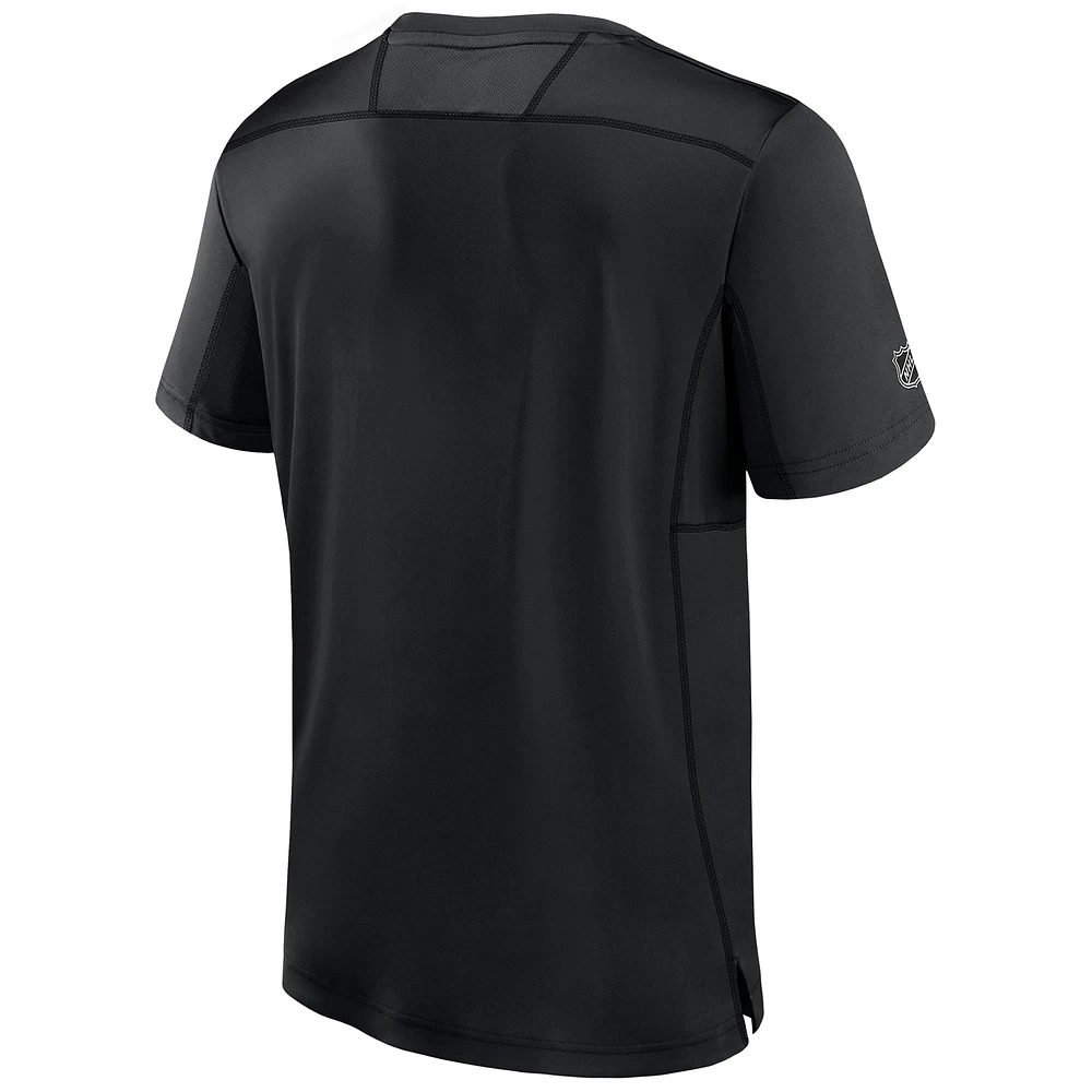 Men's Fanatics  Black Anaheim Ducks Authentic Pro Tech T-Shirt