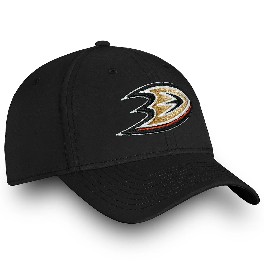 Men's Fanatics Black Anaheim Ducks Core Elevated Speed Flex Hat
