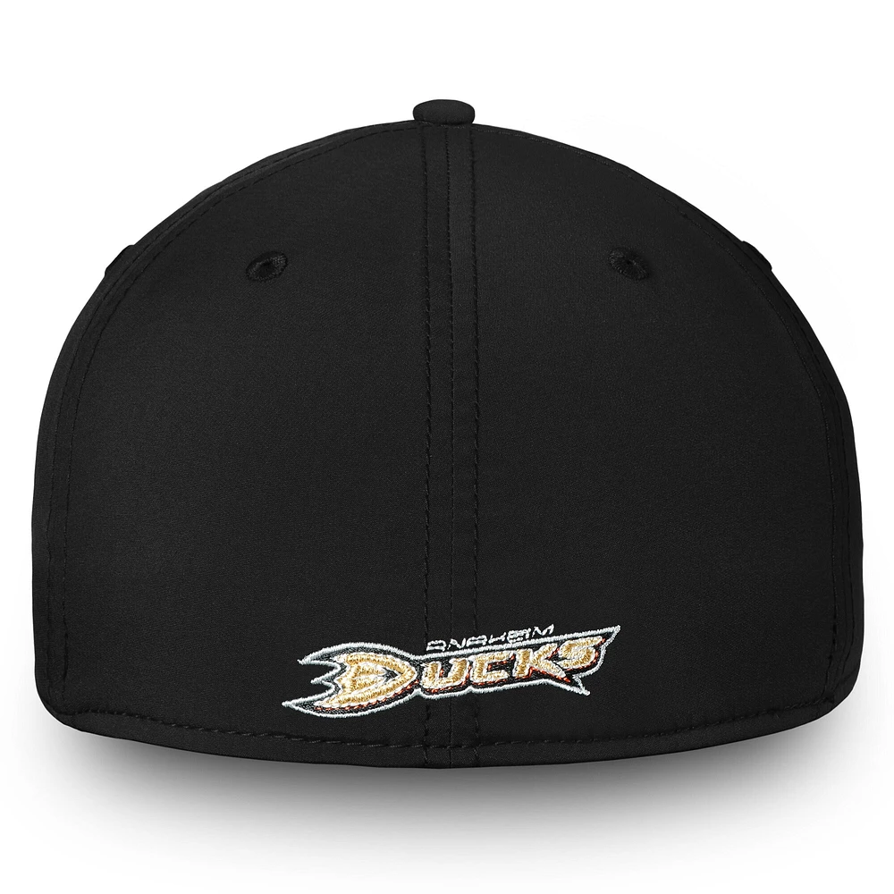 Men's Fanatics Black Anaheim Ducks Core Elevated Speed Flex Hat