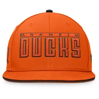 Men's Fanatics Black Anaheim Ducks Fundamental Gino Stack Snapback Hat