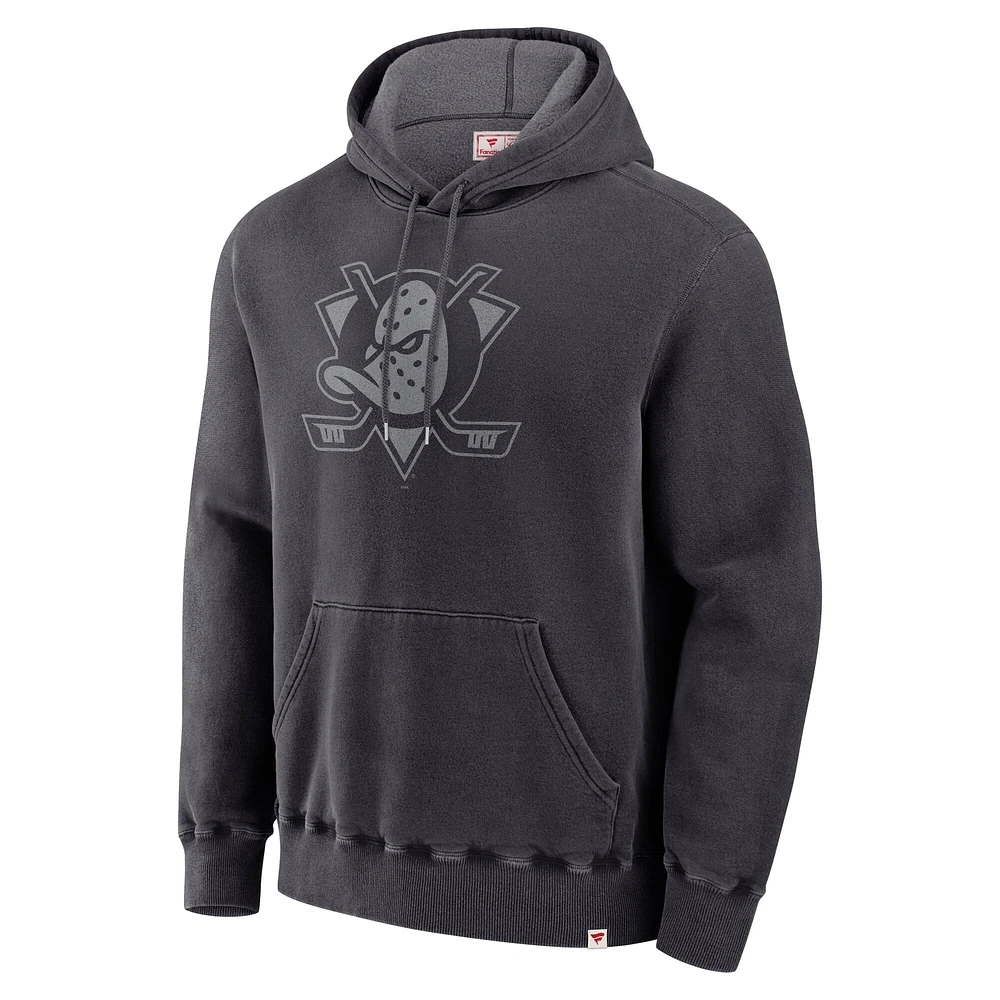 Men's Fanatics Black Anaheim Ducks Made Canada Pullover Hoodie