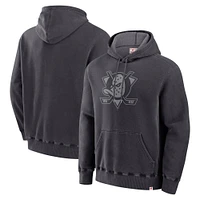 Men's Fanatics Black Anaheim Ducks Made Canada Pullover Hoodie