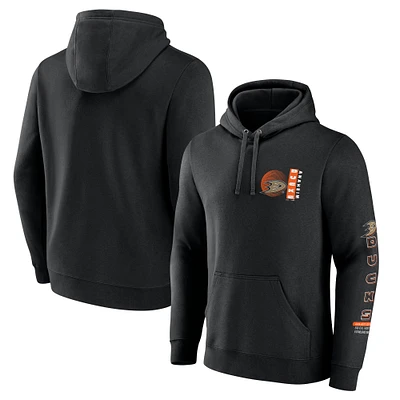 Men's Fanatics Black Anaheim Ducks Revolution Pullover Hoodie