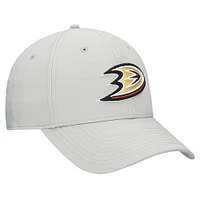 Casquette Fanatics grise pour homme avec logo principal Core Flex des Anaheim Ducks