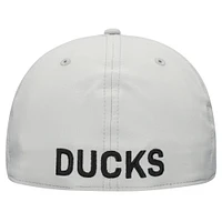 Casquette Fanatics grise pour homme avec logo principal Core Flex des Anaheim Ducks