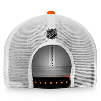 Casquette Snapback Authentic Pro Rink Trucker Orange/Blanc Fanatics pour hommes