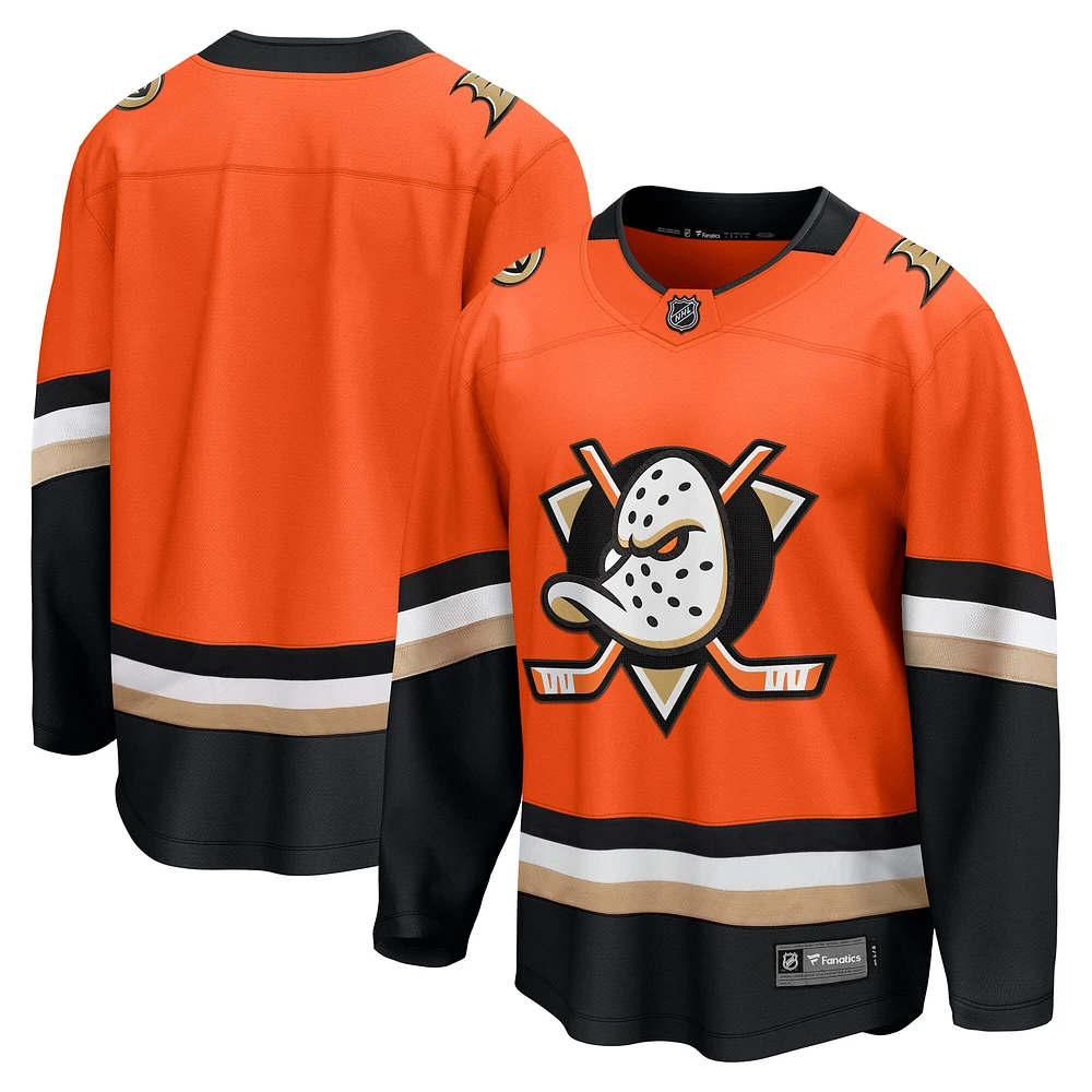 Maillot Fanatics Orange Anaheim Ducks Home Breakaway pour homme