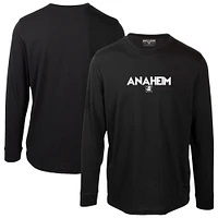 Men's Levelwear  Black Anaheim Ducks Oscar City Capsule Long Sleeve T-Shirt