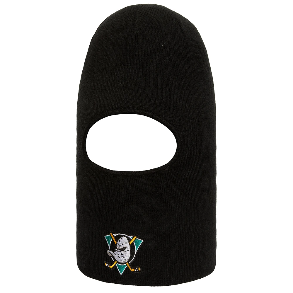 Bonnet en tricot à revers et cagoule Tailgate noir des Ducks d'Anaheim de Mitchell & Ness pour homme