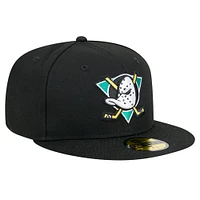 Men's New Era Black Anaheim Ducks Core 59FIFTY Fitted Hat