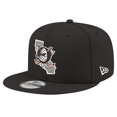 Men's New Era Black Anaheim Ducks State Pride 9FIFTY Snapback Hat