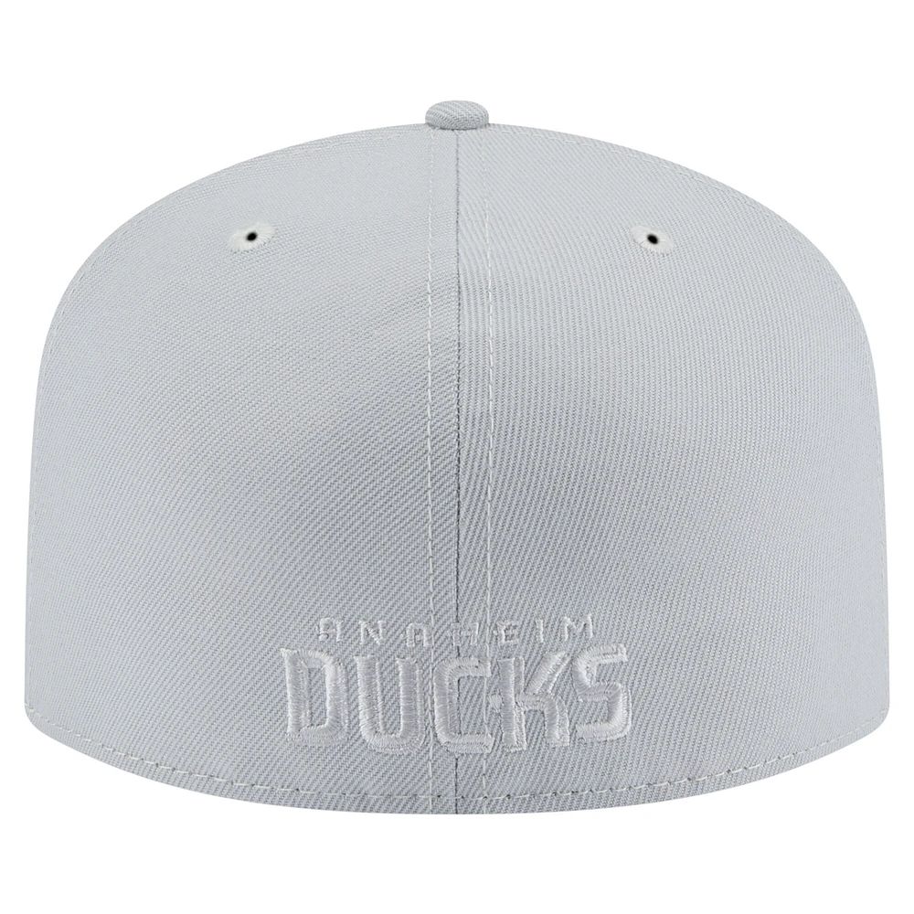 Casquette ajustée A-Frame 59FIFTY pour homme avec pack de couleurs des Ducks d'Anaheim gris New Era