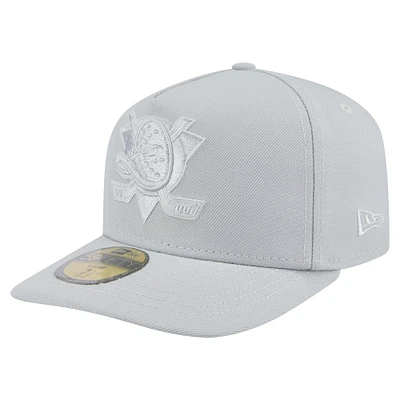 Casquette ajustée A-Frame 59FIFTY pour homme avec pack de couleurs des Ducks d'Anaheim gris New Era
