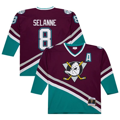 Maillot Teemu Selanne violet Anaheim Ducks 1996-97 Power Play pour hommes