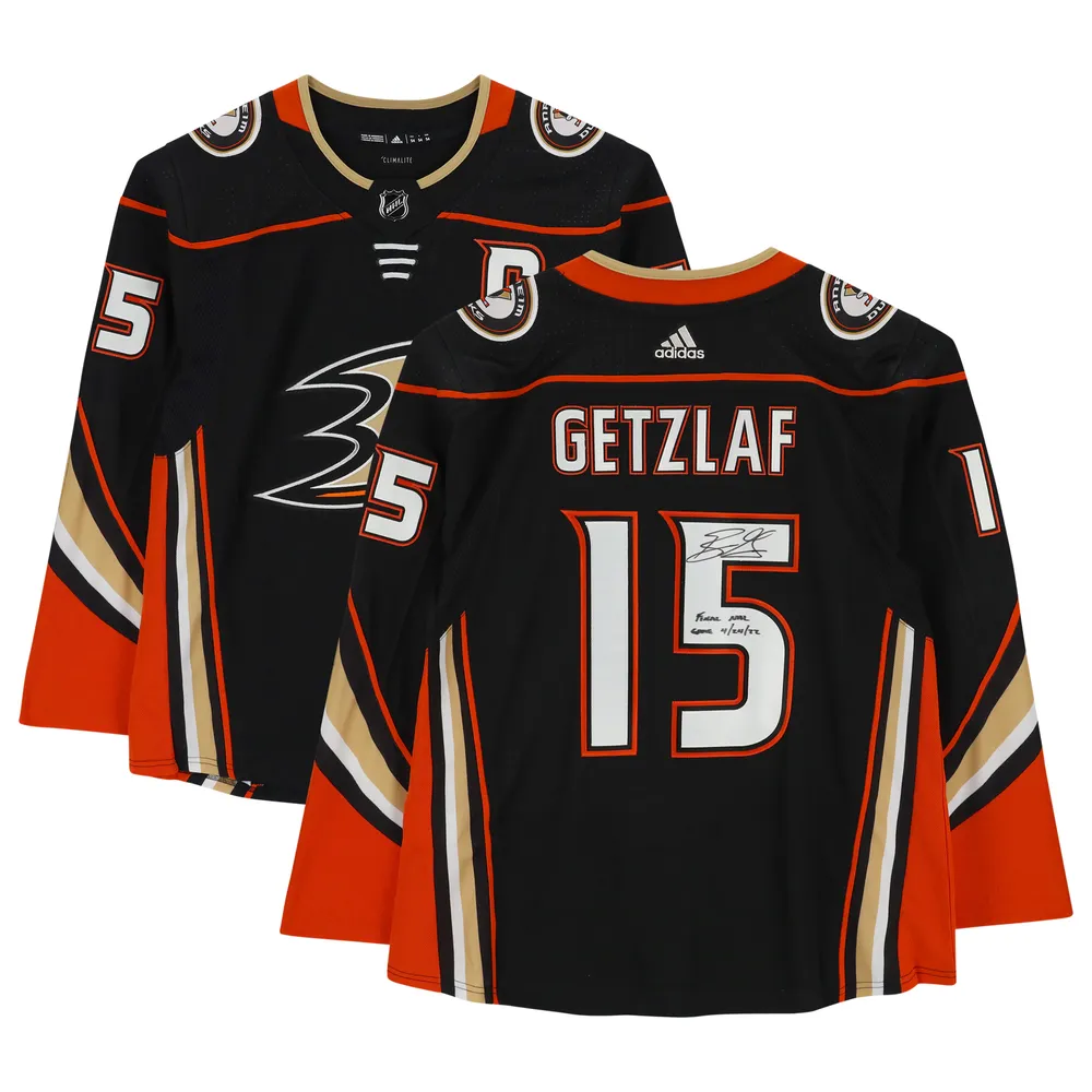 Lids Ryan Getzlaf Anaheim Ducks Autographed Fanatics Authentic Black Adidas Authentic Jersey with "Final NHL Game 4/24/22" Inscription The Shops Willow Bend
