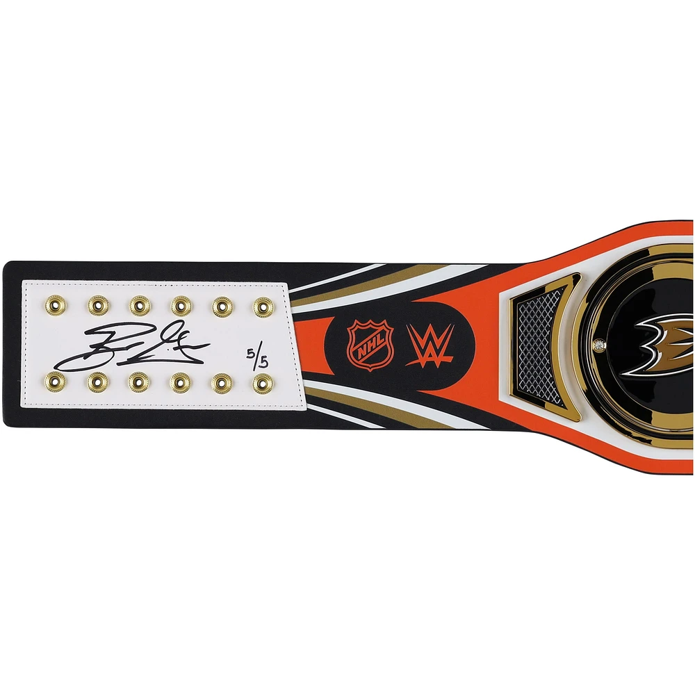 Ryan Getzlaf Anaheim Ducks Autographed WWE Legacy Title Belt with "2007 SC Champs" Inscription