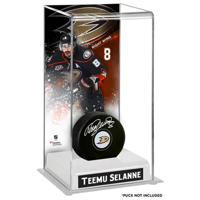 Teemu Selanne Anaheim Ducks Fanatics Authentic Deluxe Tall Hockey Puck Case