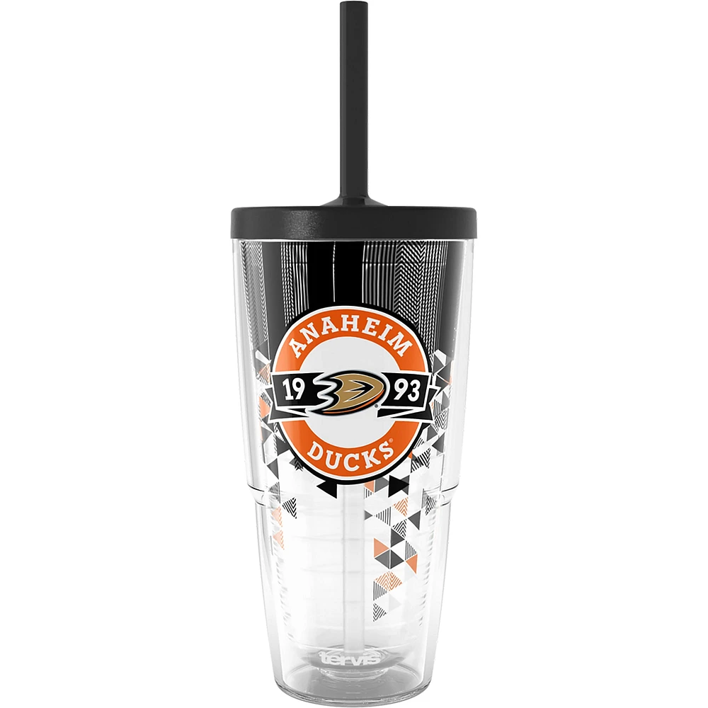 Gobelet classique Tervis Anaheim Ducks de 24 oz avec couvercle à paille