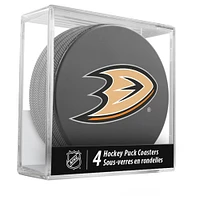 The Sports Vault Anaheim Ducks Four-Piece Puck Coaster Set