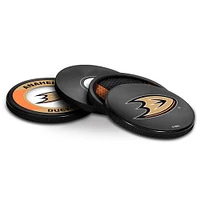 The Sports Vault Anaheim Ducks Four-Piece Puck Coaster Set