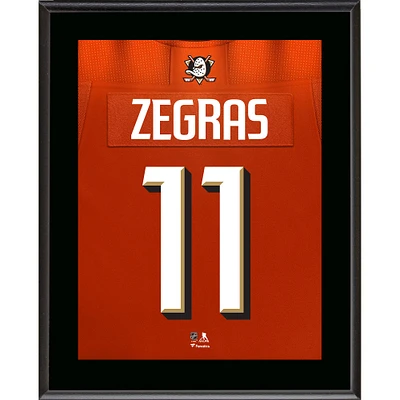 Trevor Zegras Anaheim Ducks 10.5" x 13" Jersey Number Sublimated Player Plaque