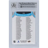 Trevor Zegras Anaheim Ducks Autographed 2021-22 Upper Deck MVP #250 Beckett Fanatics Witnessed Authenticated 10 Rookie Card with "2019 #9 Pick" Inscription