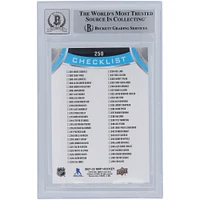 Carte de recrue 10 authentifiée signée Trevor Zegras des Ducks d'Anaheim, MVP Upper Deck 2021-22 #250 de Beckett Fanatics
